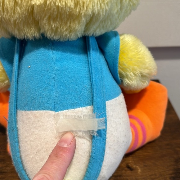 Vintage Playskool Sesame Street Baby Big Bird Plush 14.5" Crinkle Rattle Squeak - Picture 10 of 11